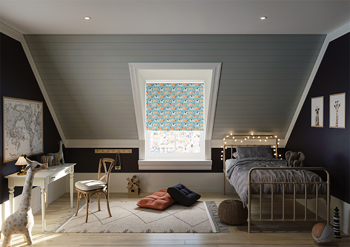 Pony Pals, Turquoise - Roller Blind - Image 8